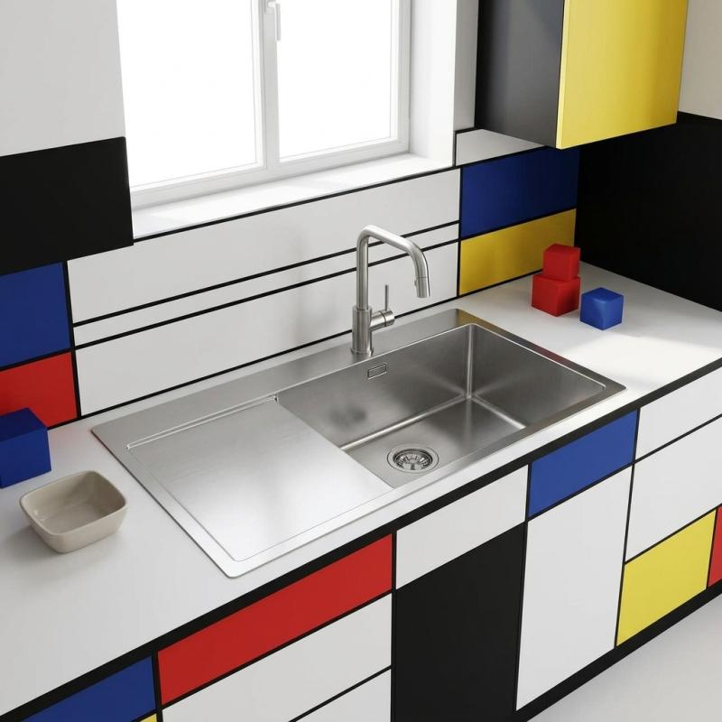 Pure.Sink Comfort RVS spoelbak met afdruipgedeelte 86x52 cm Tapwing rechts PCM5086RT-02